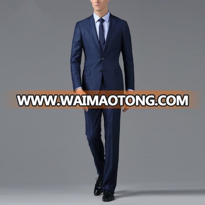 Men's Navy Slim Fit Suits in Italian Style