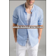 Men's white linen Shirt HOT! MSRL0046